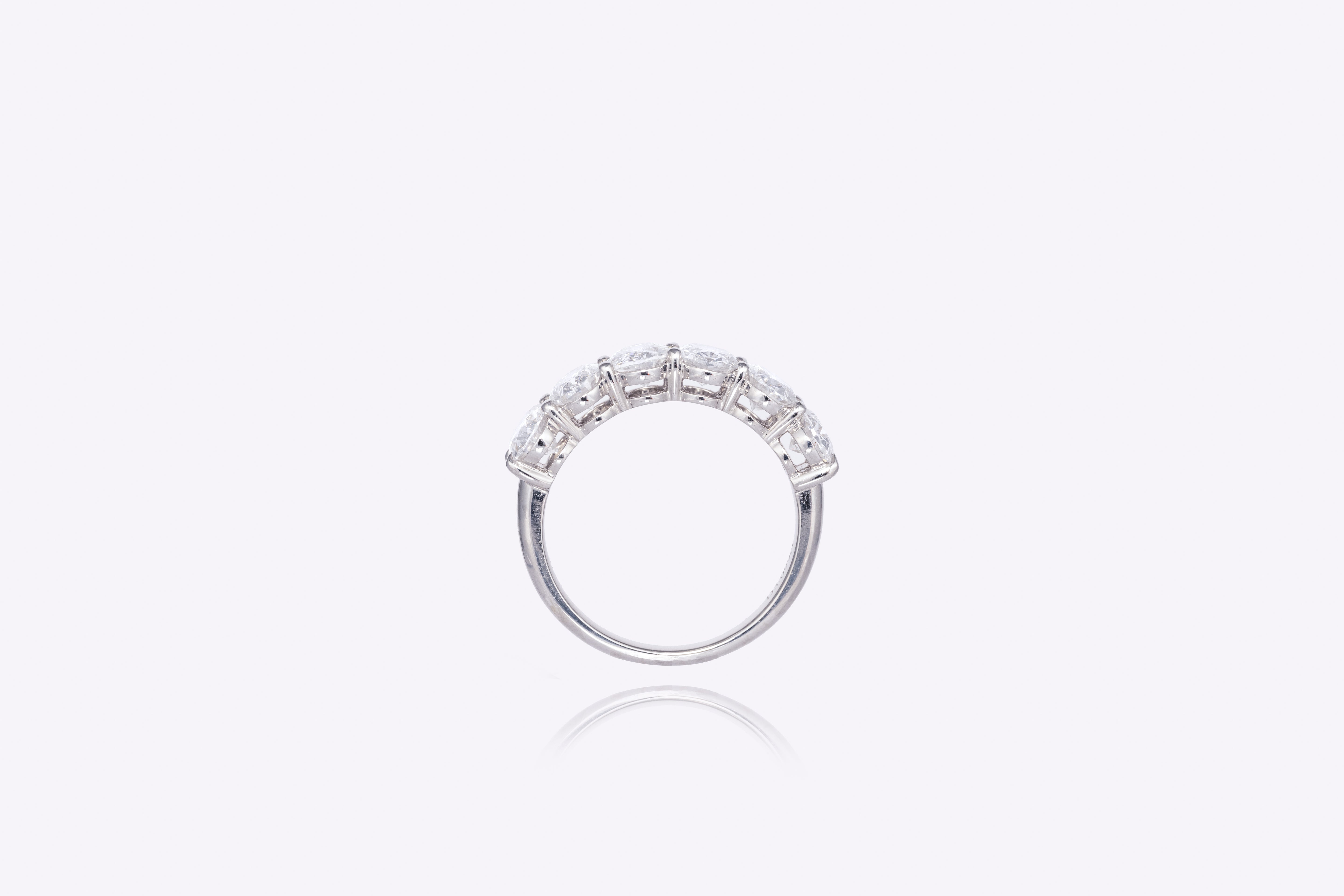 Oval Embrace: 2-Carat Lab-Grown Diamond Eternity Band