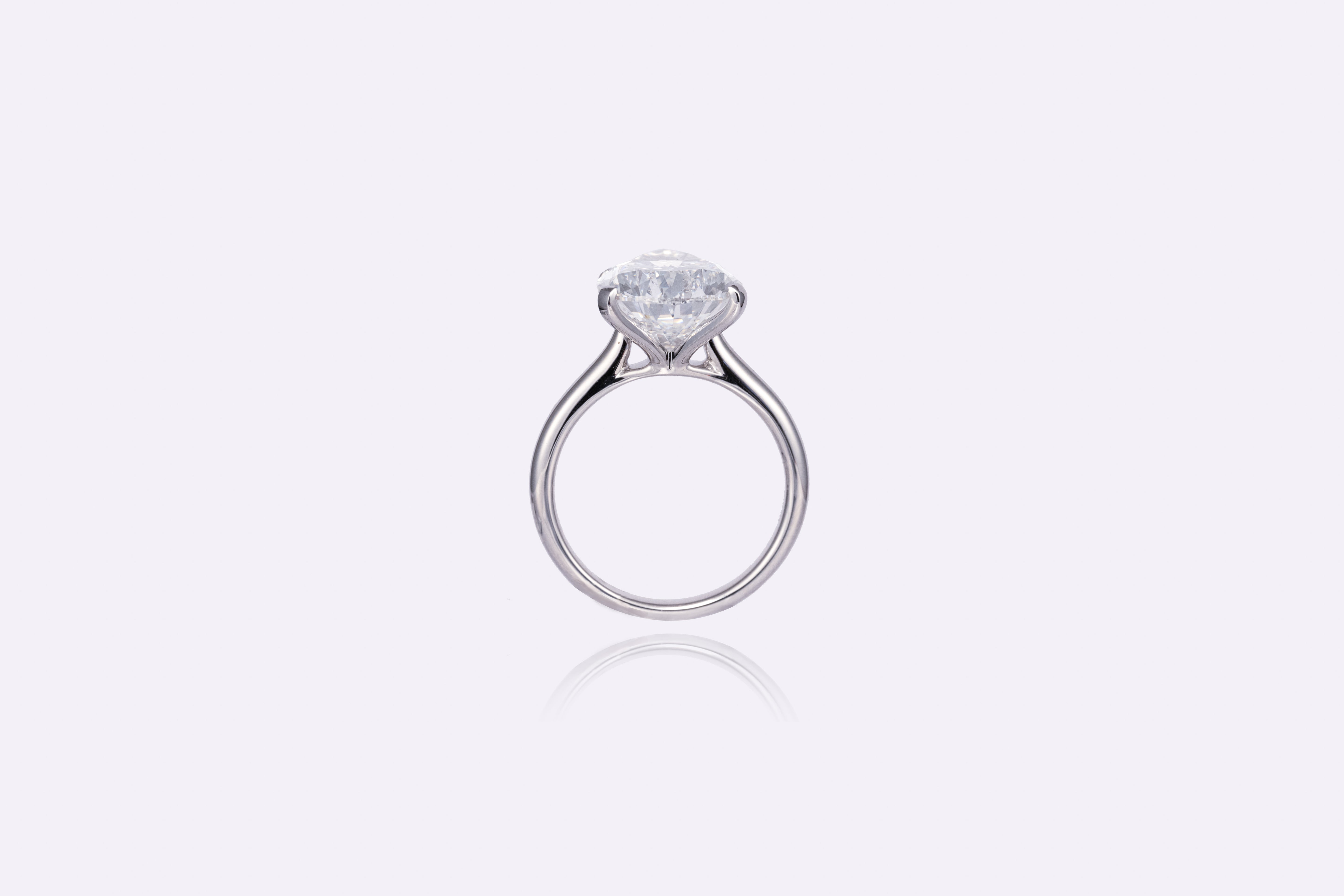 Graceful Teardrop Allure: 2-Carat Pear-Shaped Lab-Grown Diamond Ring