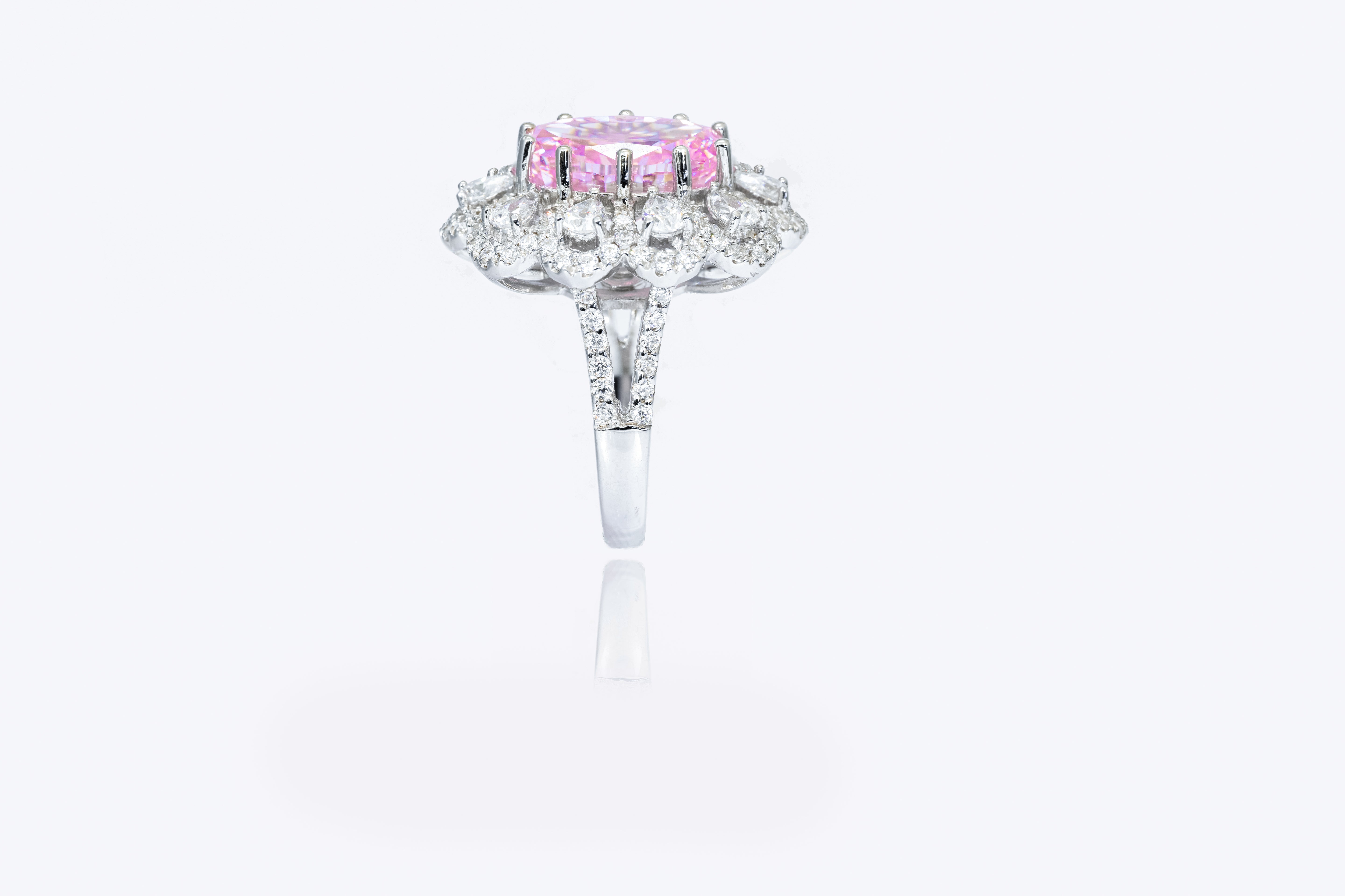 Blossom Radiance  Silver Ring