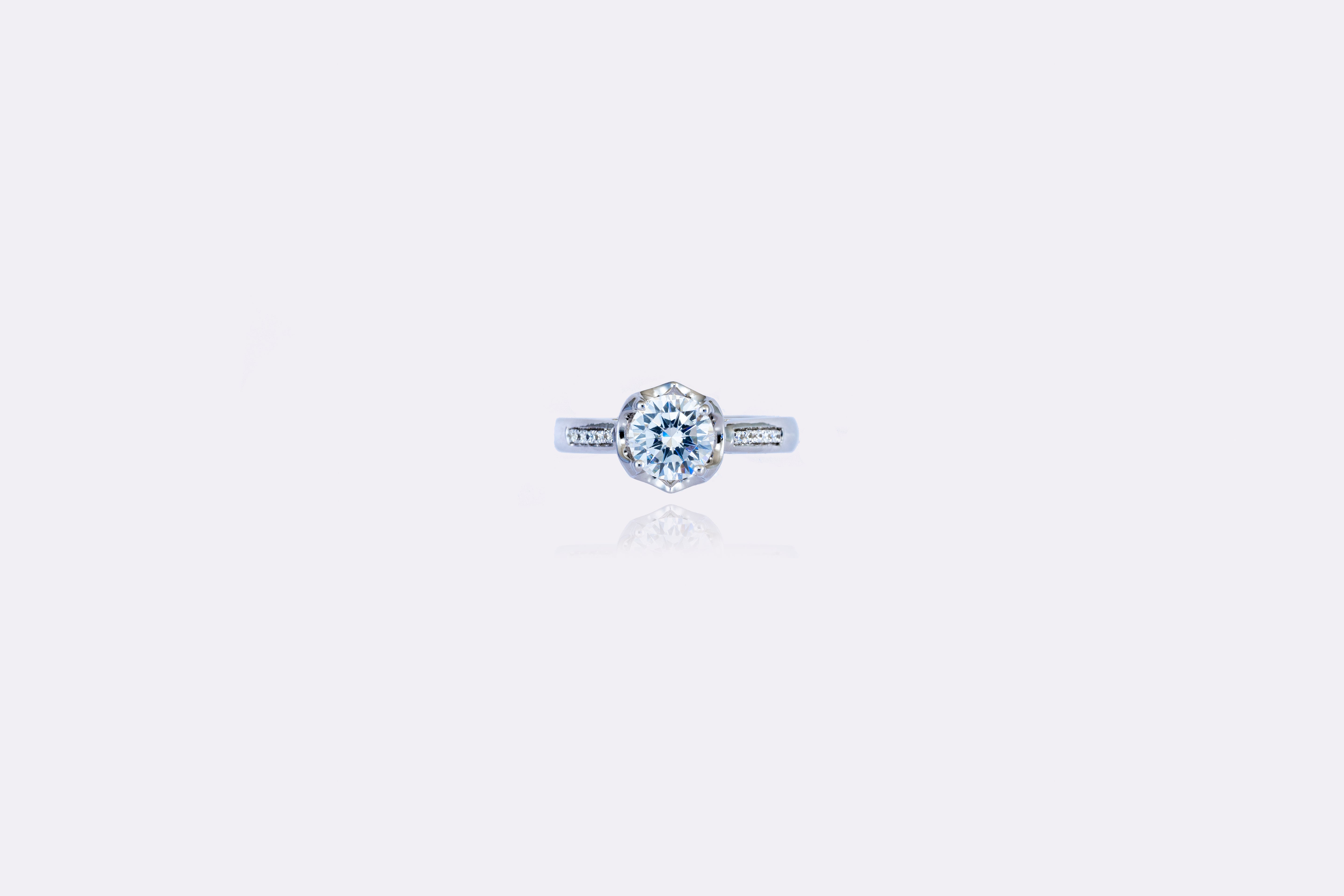 Celestial Spark: Elegant Diamond Engagement Ring