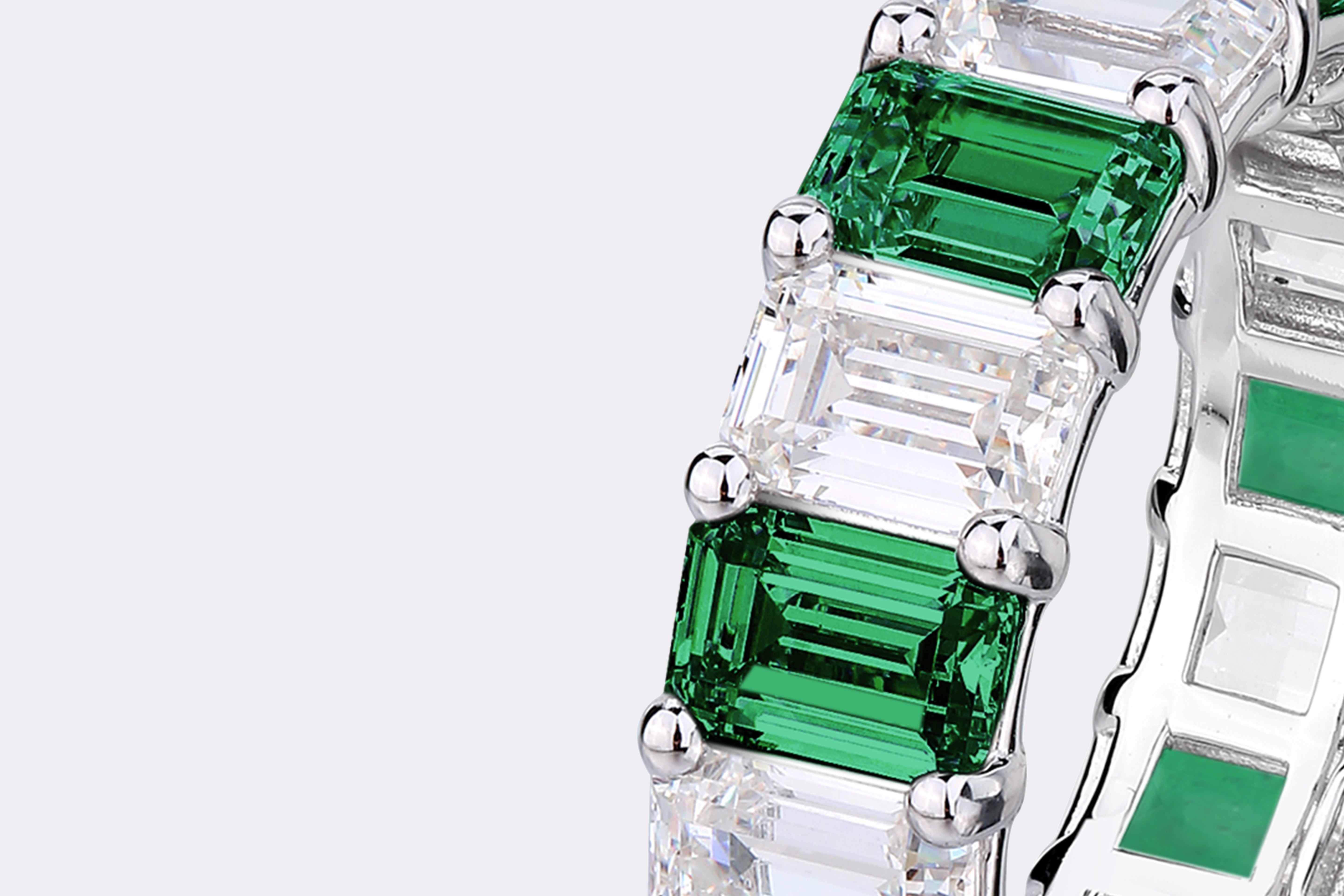 Emerald Elegance Eternity Band