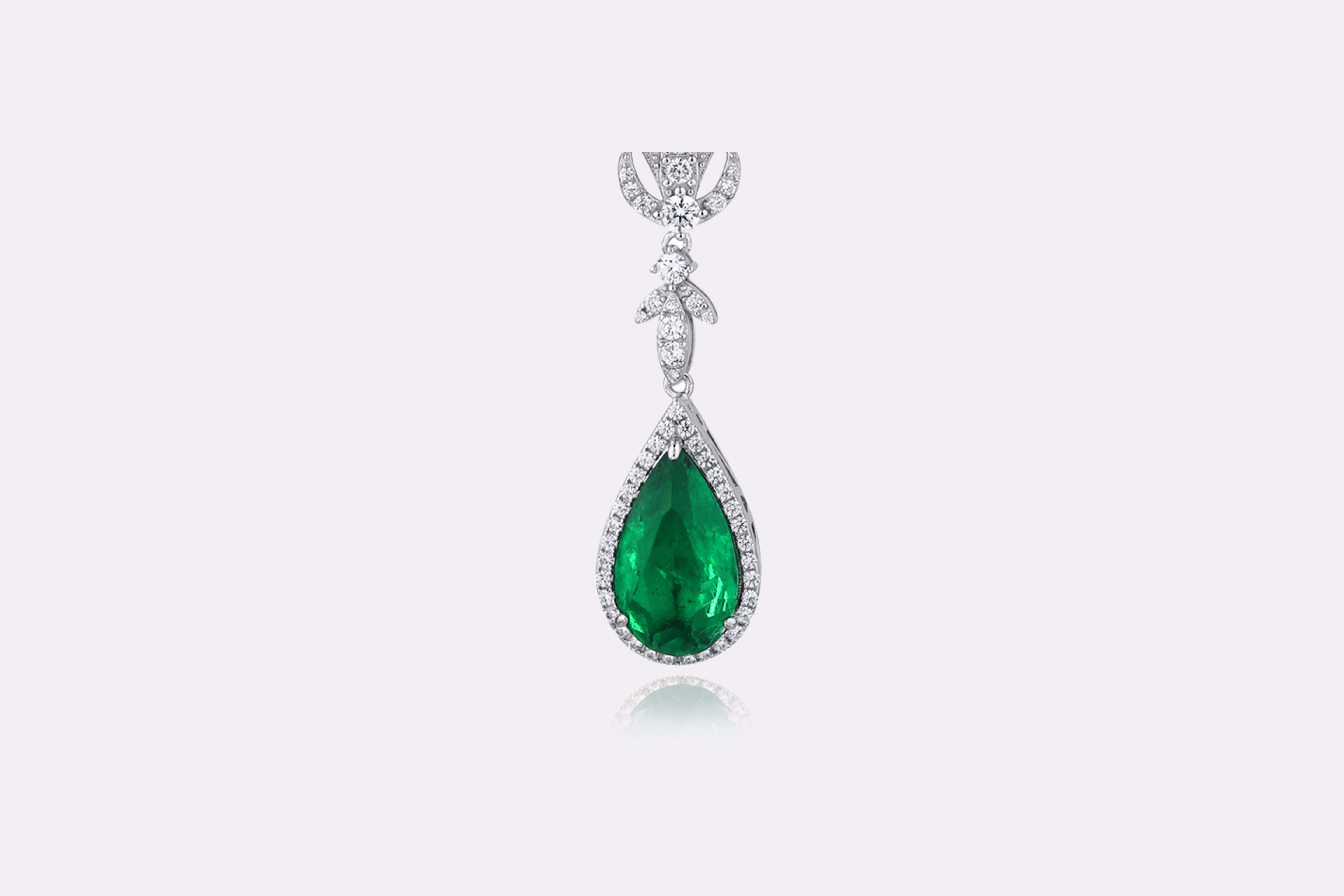 Enchanted Emerald Drop Necklace