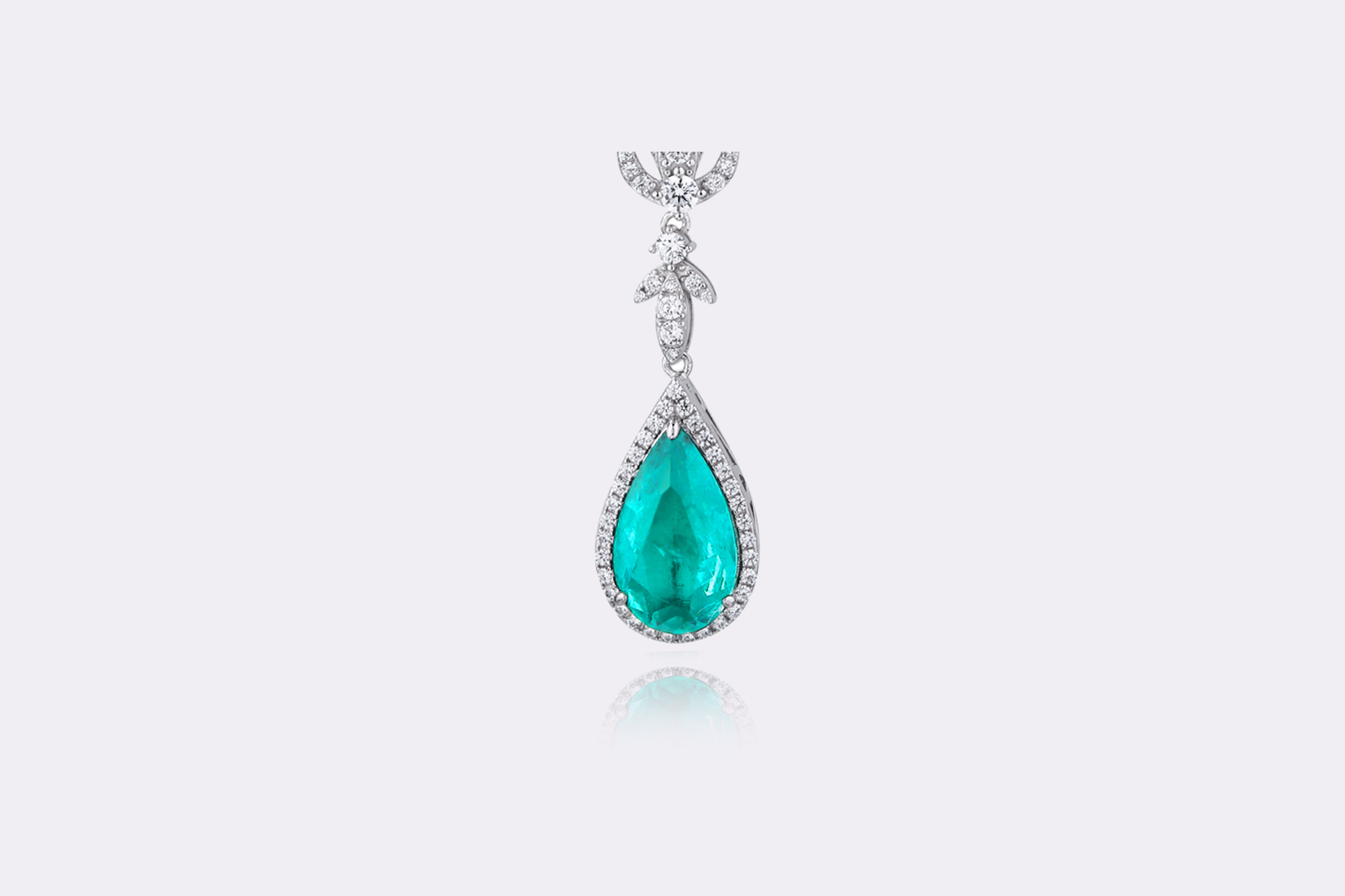 Enchanted Emerald Drop Necklace