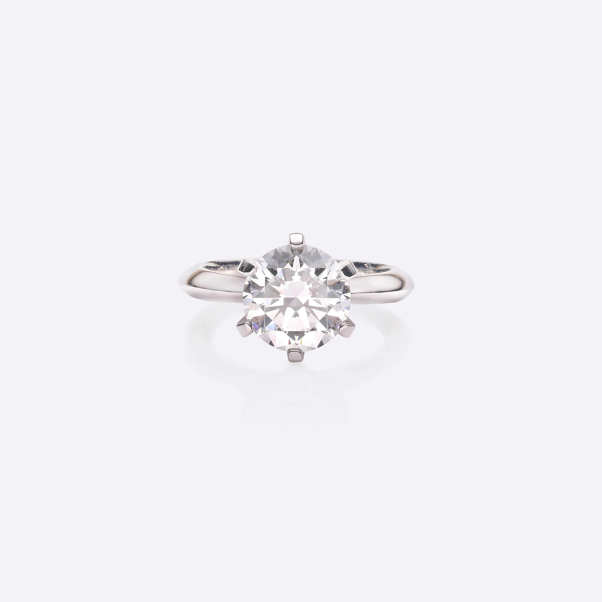 Eternal Brilliance 6-prong Solitaire Lab-Grown Diamond Ring