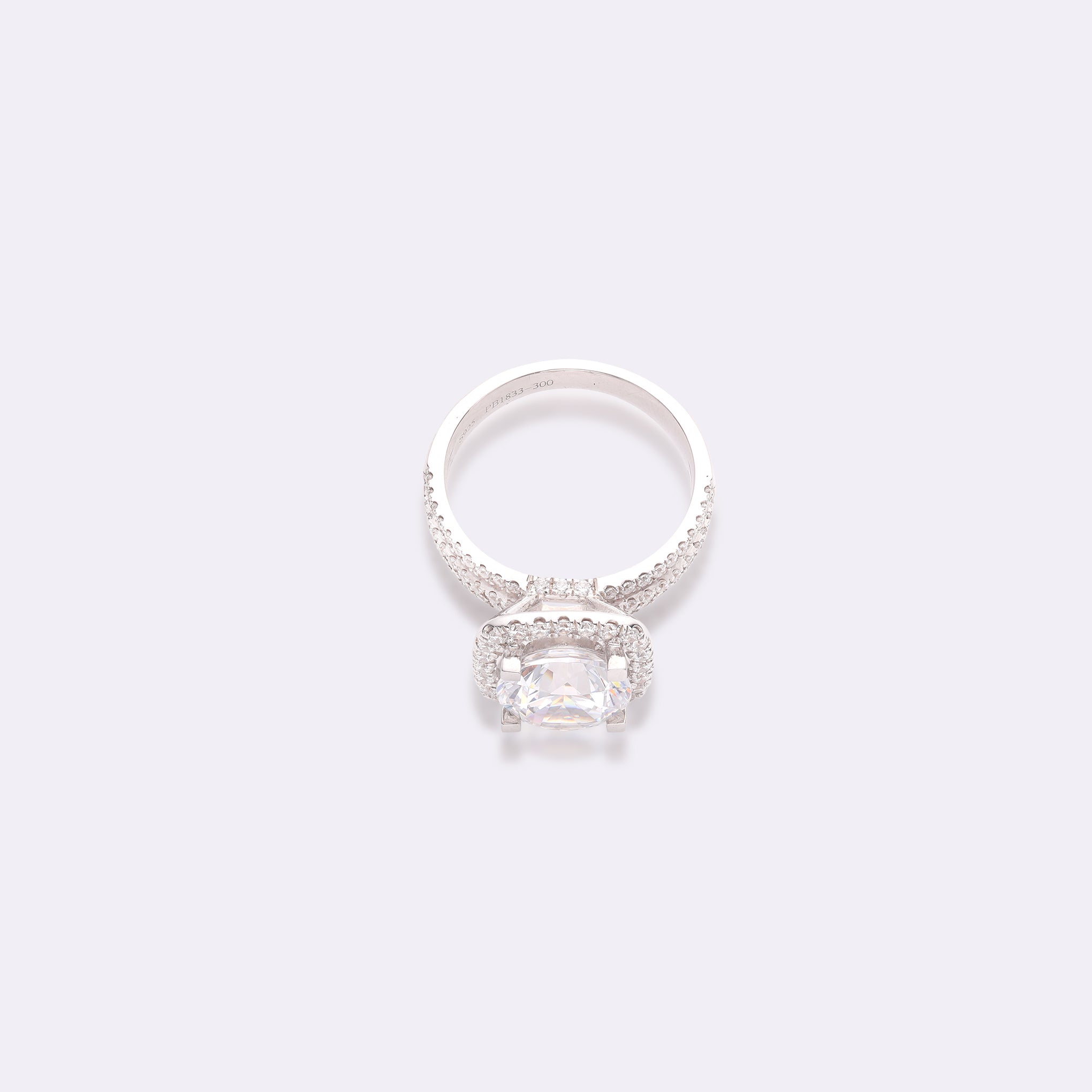 Luminous Cushion Halo Lab-Grown Diamond Ring