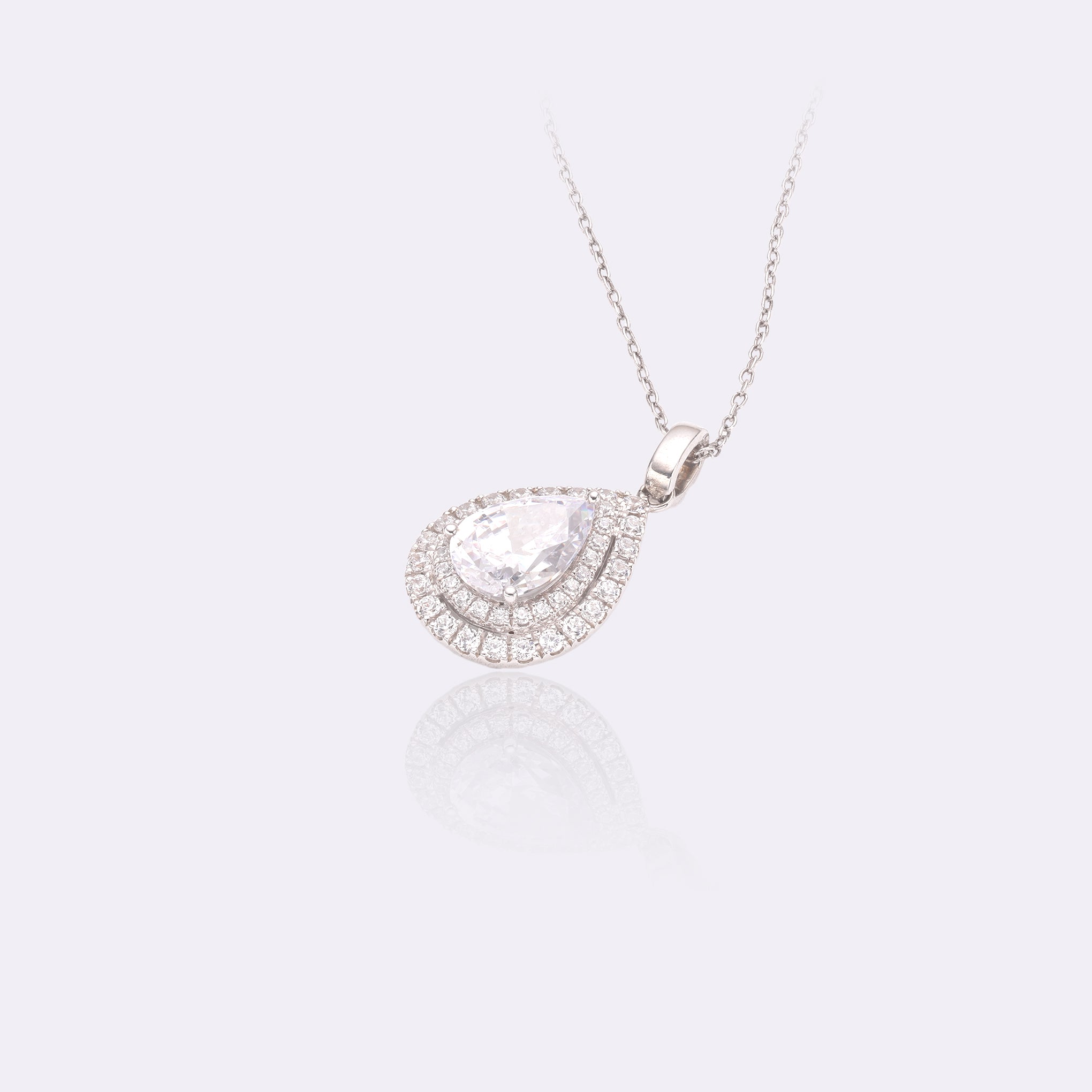  Oval-cut Diamond Pendant