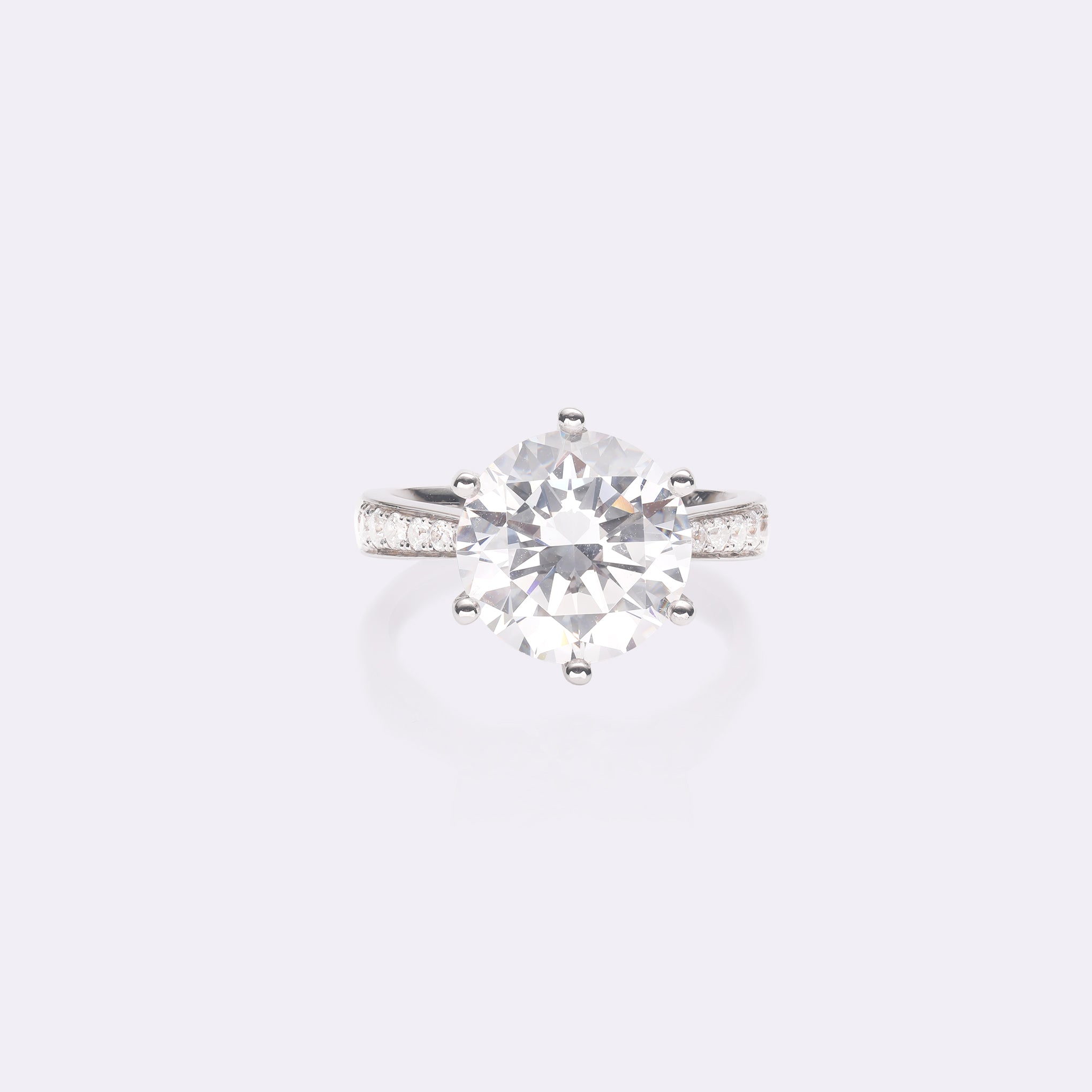 Radiant Grace Solitaire Round-cut Lab-Grown Diamond Ring