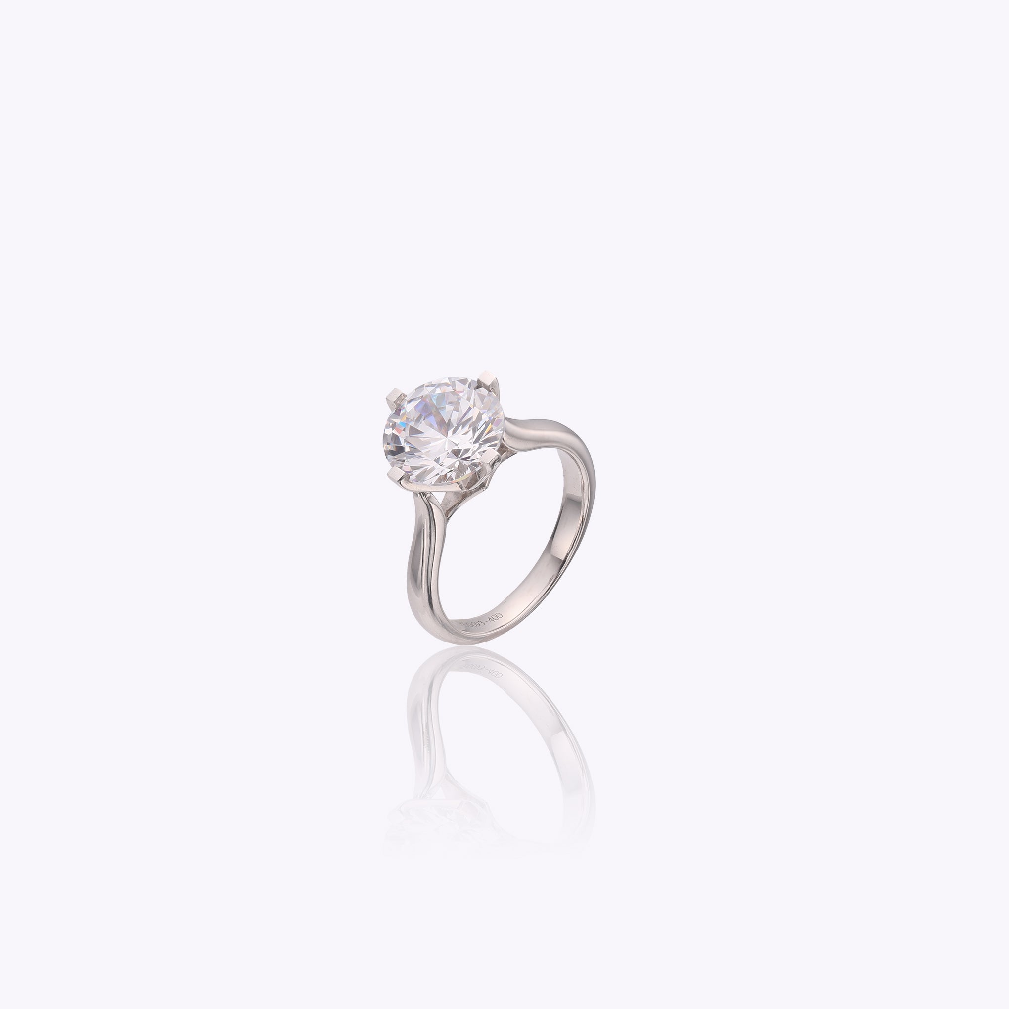 Classic  Round Solitaire Lab-Grown Diamond Ring