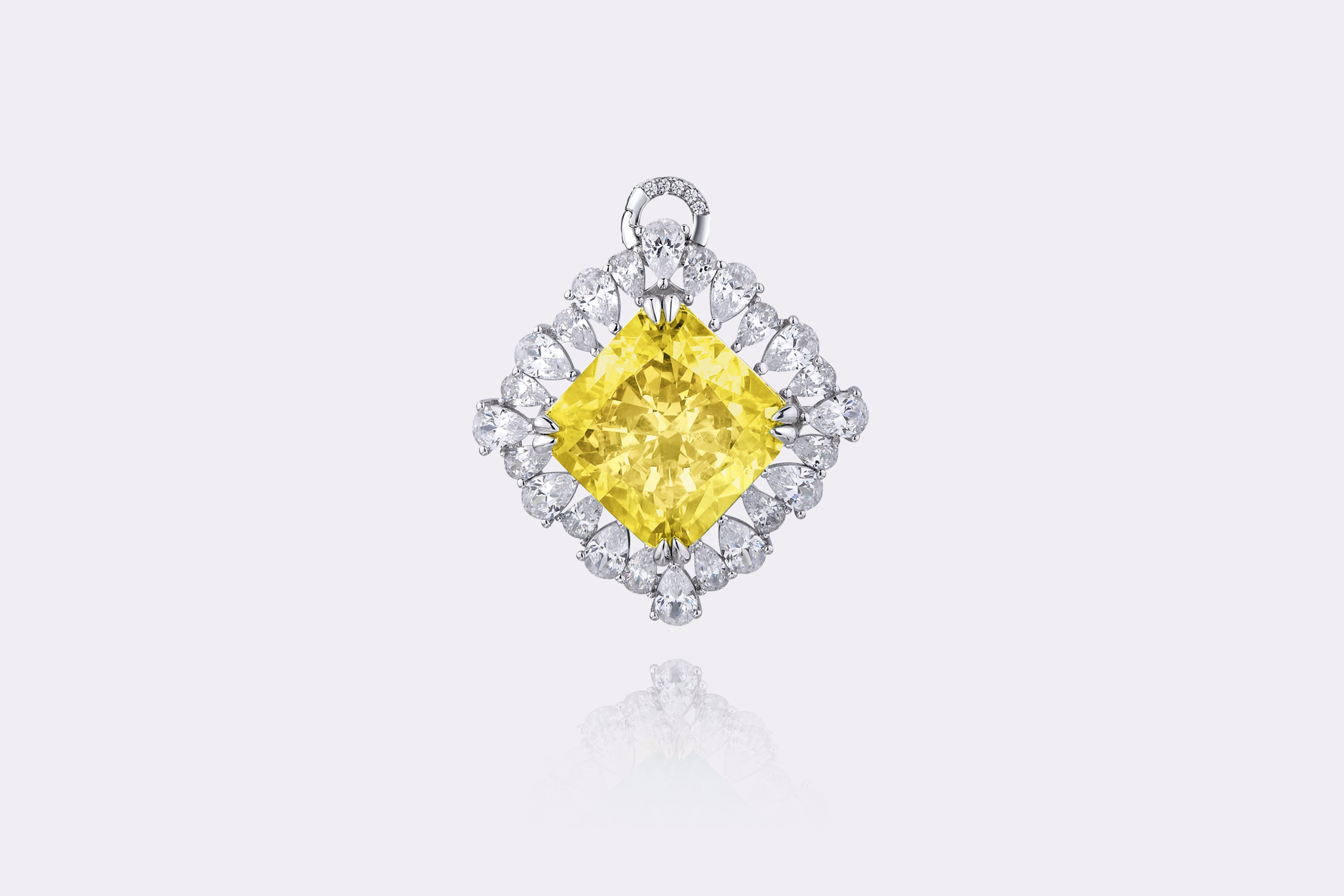 Sunshine Radiance Yellow Diamond Pendant